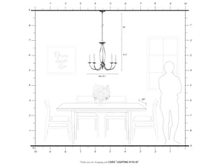 Livex Lighting Home Basics 5-Light Bronze Candelabra Chandelier