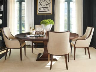 Lexington Silverado Walnut Wood Dining Room Set