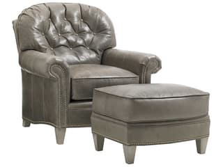 Lexington Home Brands Oyster Bay Bayville Ottoman - Thumbnail 3