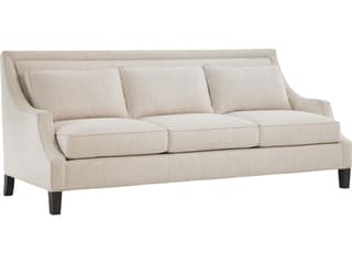 Kensington Place Bradley 3-Seat Sofa in Beige Fabric
