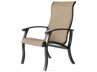 Mallin Georgetown Sling Aluminum Patio Dining Arm Chair
