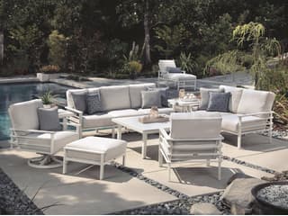 Mallin Sarasota Aluminum Patio Lounge Set