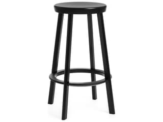 Deja-vu Black Aluminum Metal Counter Stool