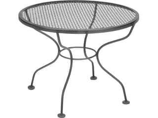 Meadowcraft Micro Mesh Wrought Iron Round Patio Coffee Table