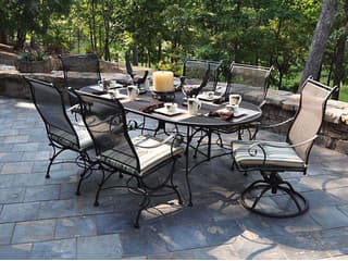 Meadowcraft Alexandria Wrought Iron Dining Set