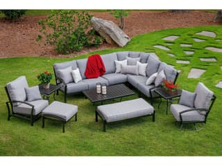 Meadowcraft Maddux  Wrought Iron Sectional Lounge Set