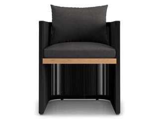 ModLuxe Outdoor Haukland Aluminum Rope Cushion Dining Chair