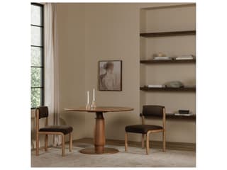 Moe's Home Clark Round Wood Dining Table