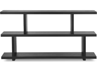Miri Black Bookcase Mid-Century Modern Shelving Unit