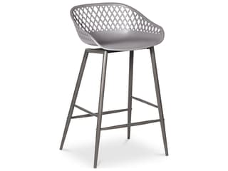 Piazza Grey Counter Stool Set of 2