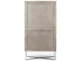 Mercana Excelsior II 68.1" H Light Brown Wood Gold Iron Base Storage Cabinet