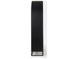 Mercana Sloan 85.5H Black Wood W/Black Metal Frame Arch Cabinet