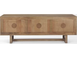 Mercana Grier 65" Light Brown Wood w/ Cane Media Console