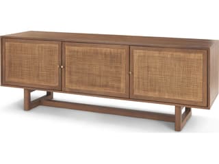 Mercana Grier 65" Medium Brown Wood W/ Cane Media Console