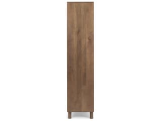 Mercana Astrid 36.0L x 17.0W x 70.0H Medium Brown Solid Wood Armoire