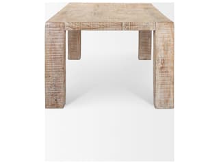 Mercana McArthur 84" Whitewash Reclaimed Wood Dining Table