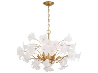Metropolitan Bloome 6-Light Legacy Brass Chandelier
