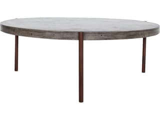 Moe's Home Outdoor Dark Grey Concrete Round Coffee Table