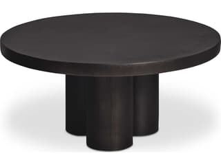 Moe's Home Outdoor Logan Black Aluminum Round Coffee Table