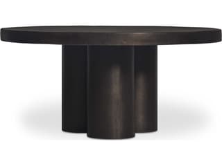 Moe's Home Outdoor Logan Black Aluminum Round Coffee Table