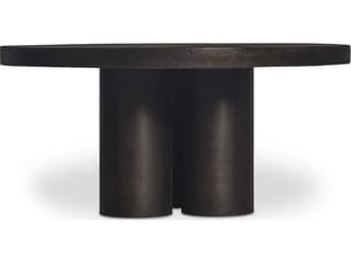 Moe's Home Outdoor Logan Black Aluminum Round Coffee Table