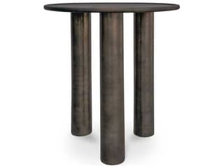 Moe's Home Outdoor Deacon Brown Aluminum Round End Table