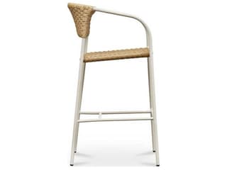 Moe's Home Outdoor Zola Natural Steel Wicker Bar Stool