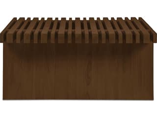 Moe's Home Outdoor Fletcher Brown Teak Rectangular Coffee Table