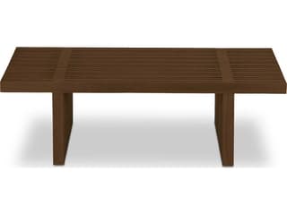 Moe's Home Outdoor Fletcher Brown Teak Rectangular Coffee Table