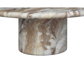 Moe's Home Outdoor Frida Brown Concrete Round Coffee Table