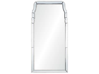 Queen Anne Distressed Silver Leaf Wall Mirror