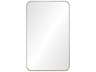 Mirror Home Brushed Brass Rectangular Wall Mirror