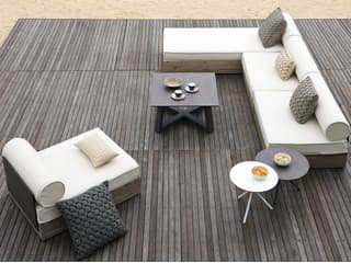 Mamagreen Aiko Teak Cushion Outdoor Lounge Set