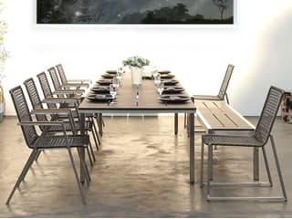 MamaGreen Baia Stainless Steel Outdoor Patio Dining Set