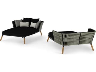 MamaGreen Daisy Rae Teak Rope Patio Daybed