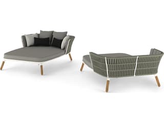 MamaGreen Daisy Rae Teak Rope Patio Daybed