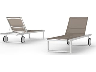 MamaGreen Allux Sling Aluminum Patio Chaise Lounge