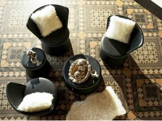 MamaGreen Stizzy Faux Leather Patio Lounge Set