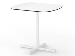 MamaGreen Zupy Steel Square Outdoor Patio Bistro Table with HPL Top