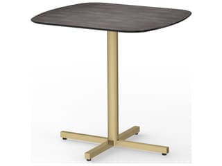MamaGreen Zupy Steel Square Outdoor Patio Bistro Table with HPL Top