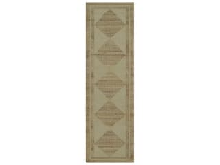 Orchard Geometric Handwoven Runner Area Rug in Ivory