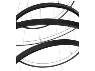 Meyda Anillo Textured Black Chandelier