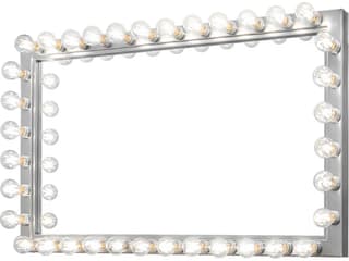 Meyda Extreme Chrome Alva Greenroom Vanity Mirror