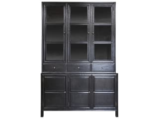 Noir Colonial Hutch Display Cabinet - Thumbnail 3