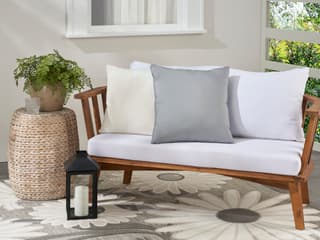 Nourison Mina Victory Aloha Grey 20" x 20" Pillow