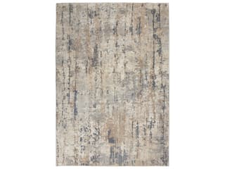 Quarry Abstract Beige Grey Polypropylene Area Rug