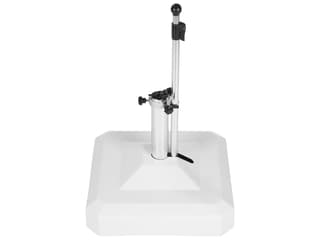 100lb White Zinc Plated Square Umbrella Base