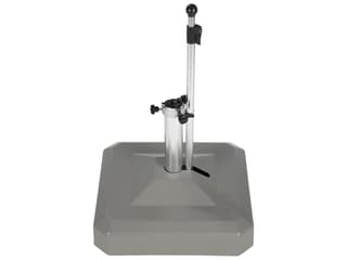 Oasis Rolling Bases 100lb Grey Zinc Plated Square Umbrella Base