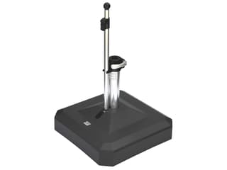 Oasis Rolling Bases 100lb Black Zinc Plated Square Umbrella Base