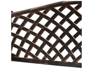 Oakland Living Aluminum Modern Bronze Outdoor Patio Bench Loveseat